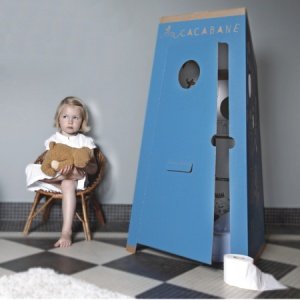 Ma Cacabane Klohäuschen blau