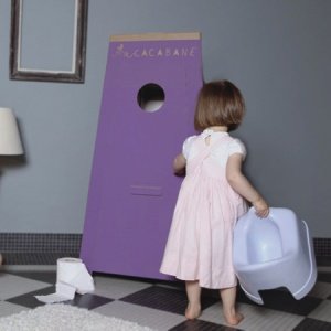 Ma Cacabane Klohäuschen lila