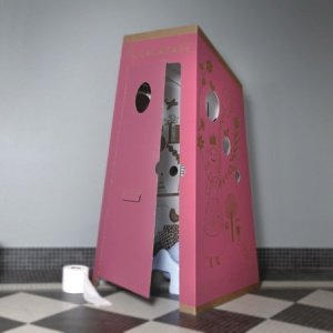 Ma Cacabane Klohäuschen rosa