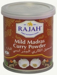 Madras Curry Pulver mild, 100g