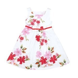 Mädchen Sommer Festtagskleid -Red Floral