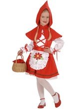 Märchen Kinderkostüm rot-weiss