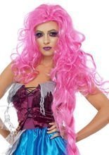 Märchen Perücke extrem lang pink