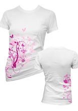 Magenta Flower, Girlie Shirt