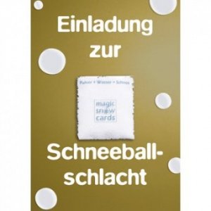 Magic Snow Card Schneeballschlacht