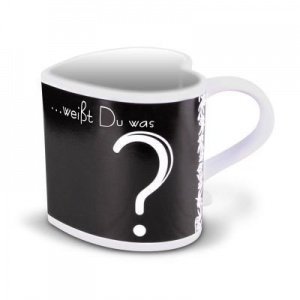 Magische Tasse in Herzform