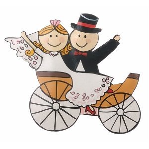 Magnet Brautpaar-Kutsche