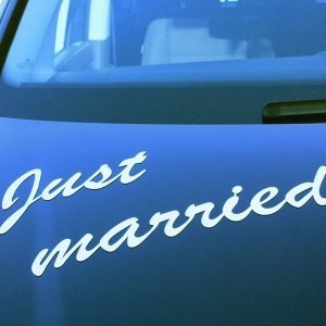 Magnet Just married, weiß