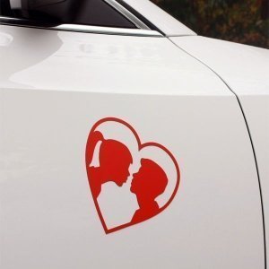 Magnet Küssendes Paar, rot