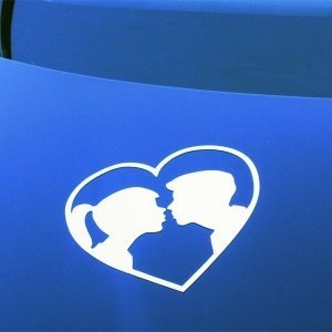 Magnet Küssendes Paar, weiß