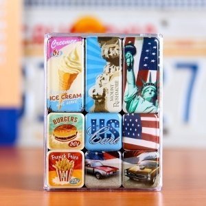 Magnet-Set American Way of Life (9 Stk.)