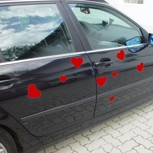 Magnetherz, groß, rot