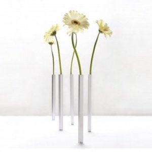 Magnetic Vase 5er-Set silber