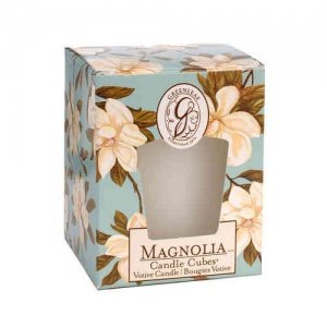 -Magnolia- Candle Cube Votive, Greenleaf