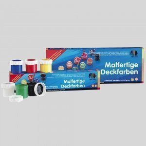 Malfertige Deckfarben 6er-Set