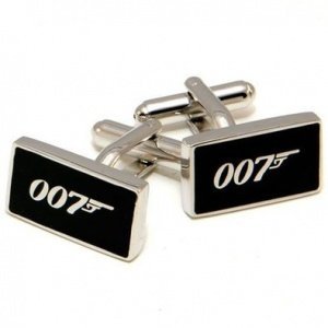 Männer- 007 James Bond -Manschettenknöpfe mit Luxuxgeschenkkasten