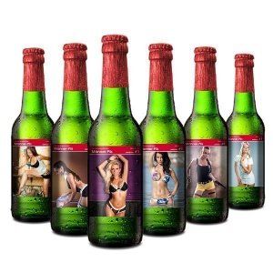 Männerpils Sixpack - Etiketten mit 6 ver