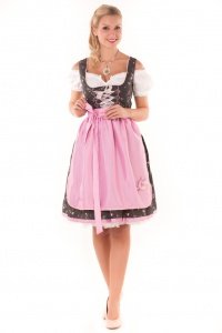 MarJo Dirndl Eda scharz-rosa