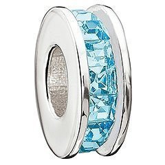 March Aquamarine Flicker Bead