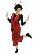 Marienkäfer Plüsch Latzhose unisex L-XL