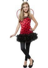 Marienkäfer Teenager Kostüm rot-schwarz