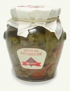 Marinierte Austernseitlinge (Pleurotus),