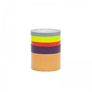 Masking Tapes Set 5 Rollen rot-weiß