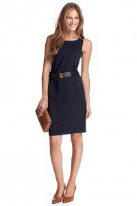 Material-Mix Stretch Kleid