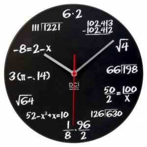 Mathe-Uhr - Tafeldesign