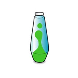 Mathmos Ersatzflasche Astro Baby blau-gr