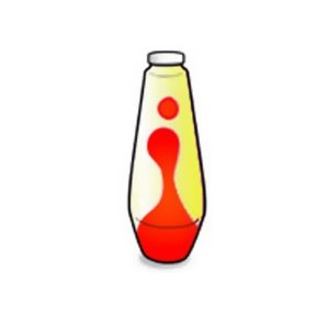 Mathmos Ersatzflasche Astro Baby gelb-ro