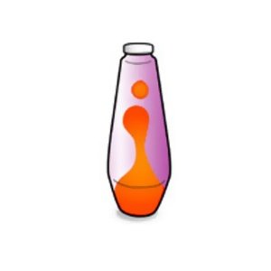 Mathmos Ersatzflasche Astro violett-oran