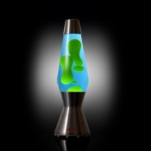 Mathmos Lavalampe Astro blau-gruen