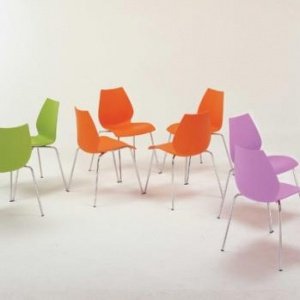 Maui 28714M 4er-Set Stühle purpurrot von