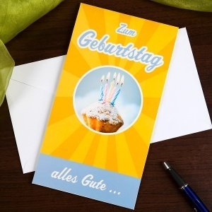 Maxi Pop-up-Karte zum Geburtstag von uns
