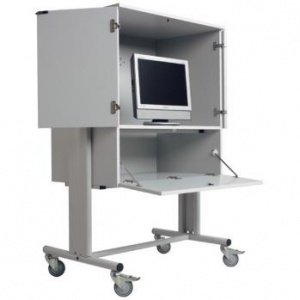 Medienwagen grau von jhs