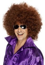 Mega-Afro-Perücke, braun