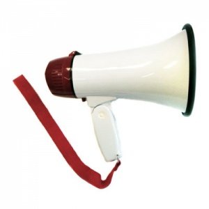 Megaphon mit Sirene