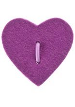 Mei-Schee Trachten Filz-Herz violett