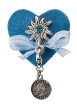 Mei-Schee Trachten Glamour Filz-Herz bla