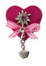 Mei-Schee Trachten Glamour Filz-Herz pin