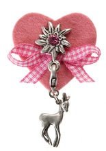 Mei-Schee Trachten Glamour Filz-Herz ros