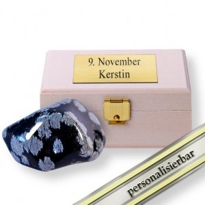 Mein Glücksstein Schneeflocken-Obsidian 