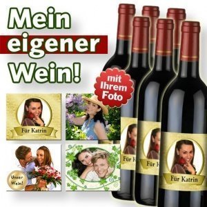 Mein eigener Foto-Bordeaux (6 x 0,75 l)