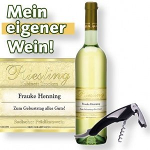 Mein eigener Riesling (1x 0,75 l) und Ke