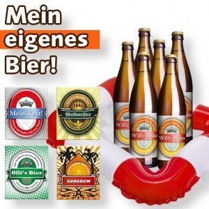 Mein eigenes Bier (6 x 0,5 l) und Biersc