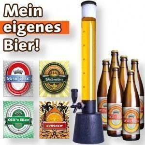 Mein eigenes Bier (6 x 0,5 l) und Zapfsä
