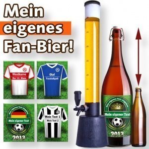 Mein eigenes Fan-Bier (3 Liter) und Zapf