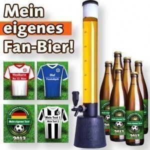 Mein eigenes Fan-Bier (6 x 0,5 l) und Za