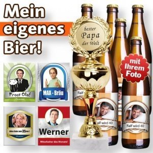 Mein eigenes Foto-Bier (6 x 0,5 l) und P